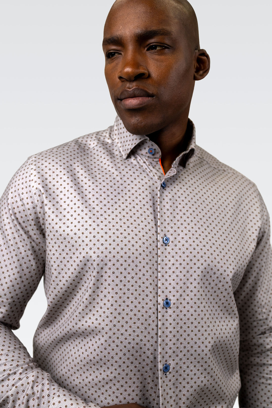Brown and Blue Paisley 100% Cotton Brushed Superfine Flannel