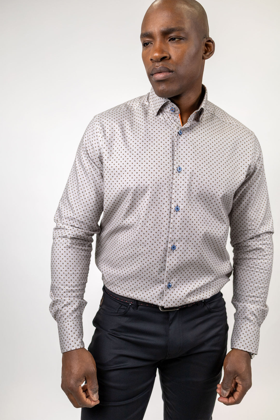 Brown and Blue Paisley 100% Cotton Brushed Superfine Flannel
