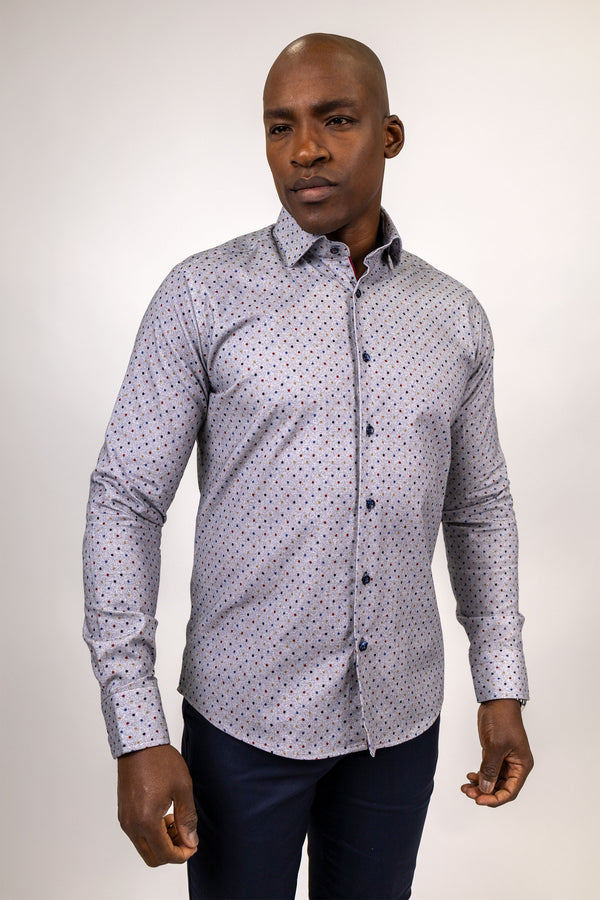 Brown with Multi Polkadot 100% Cotton Brushed Superfine Flannel