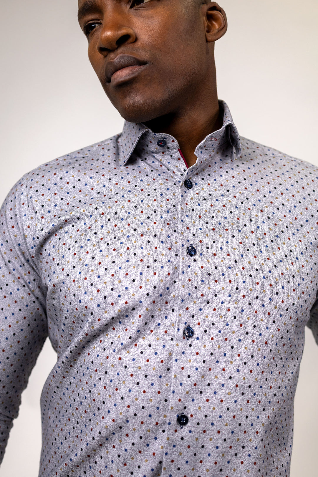Brown with Multi Polkadot 100% Cotton Brushed Superfine Flannel