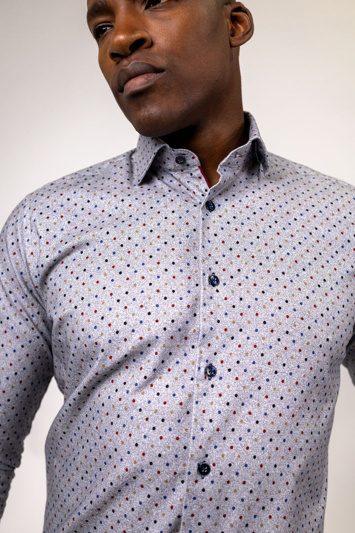 Brown with Multi Polkadot 100% Cotton Brushed Superfine Flannel