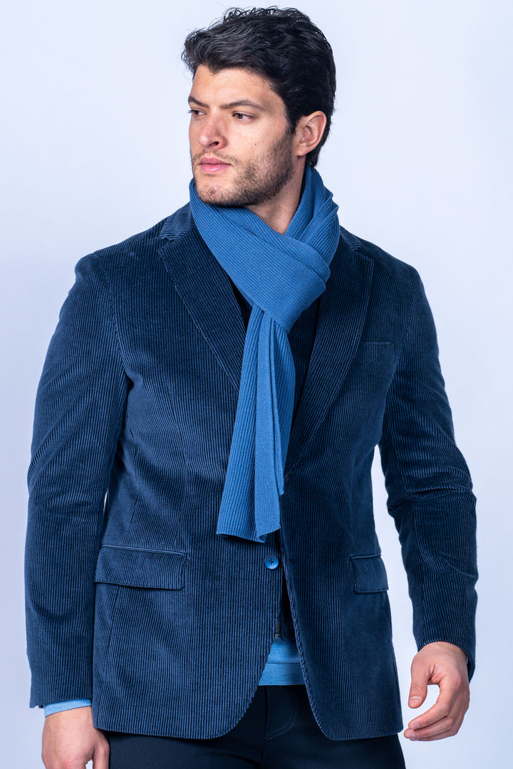 Lorenzo Navy Stretch Corduroy Hybrid Sport Coat