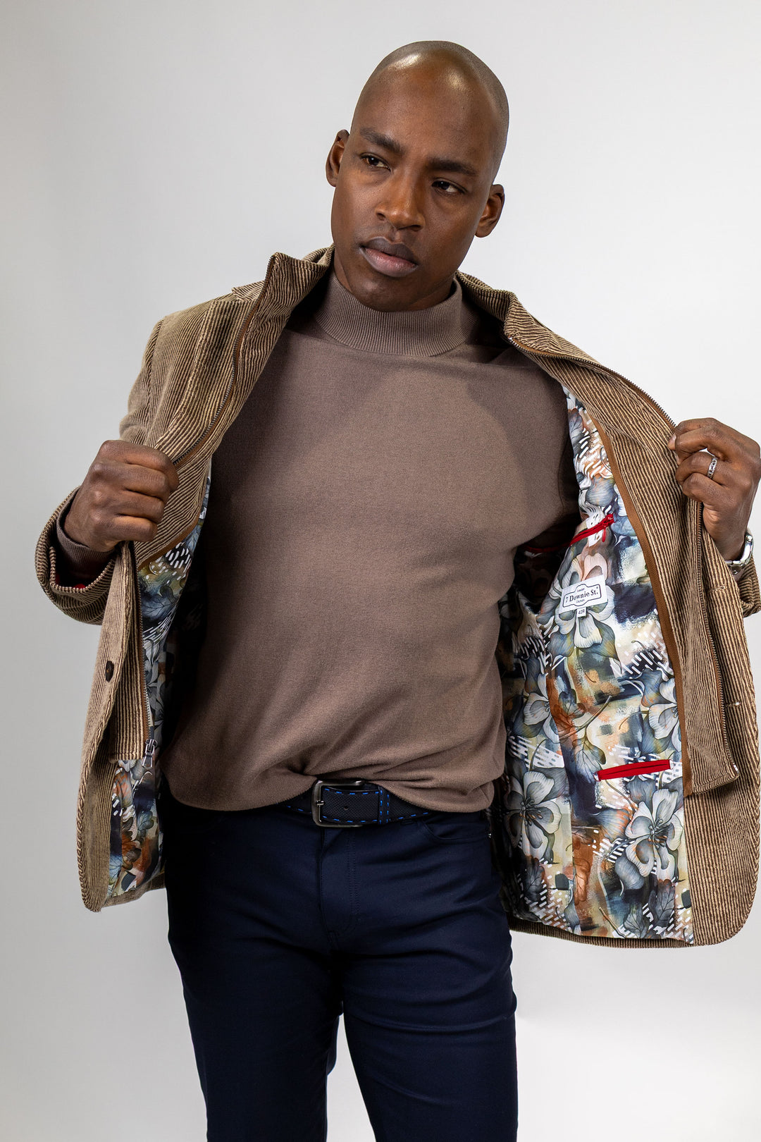 Lorenzo Cocoa Stretch Corduroy Hybrid Sport Coat