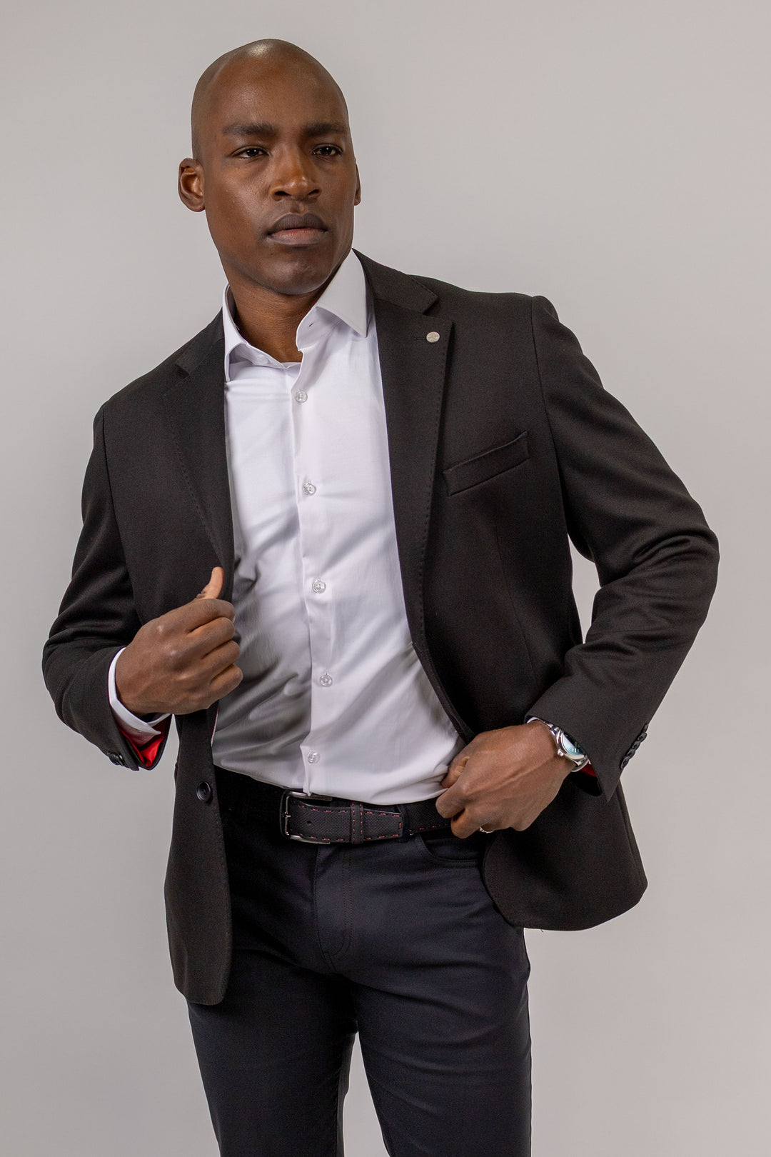 Alden Black Jersey Knit Sport Coat