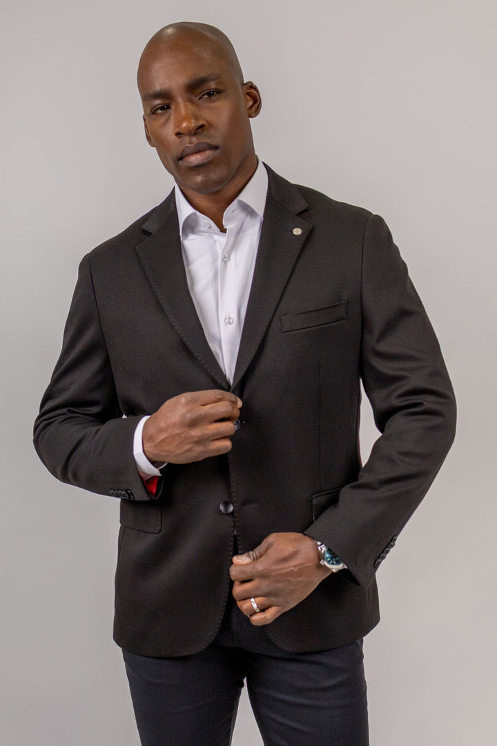 Alden Black Jersey Knit Sport Coat