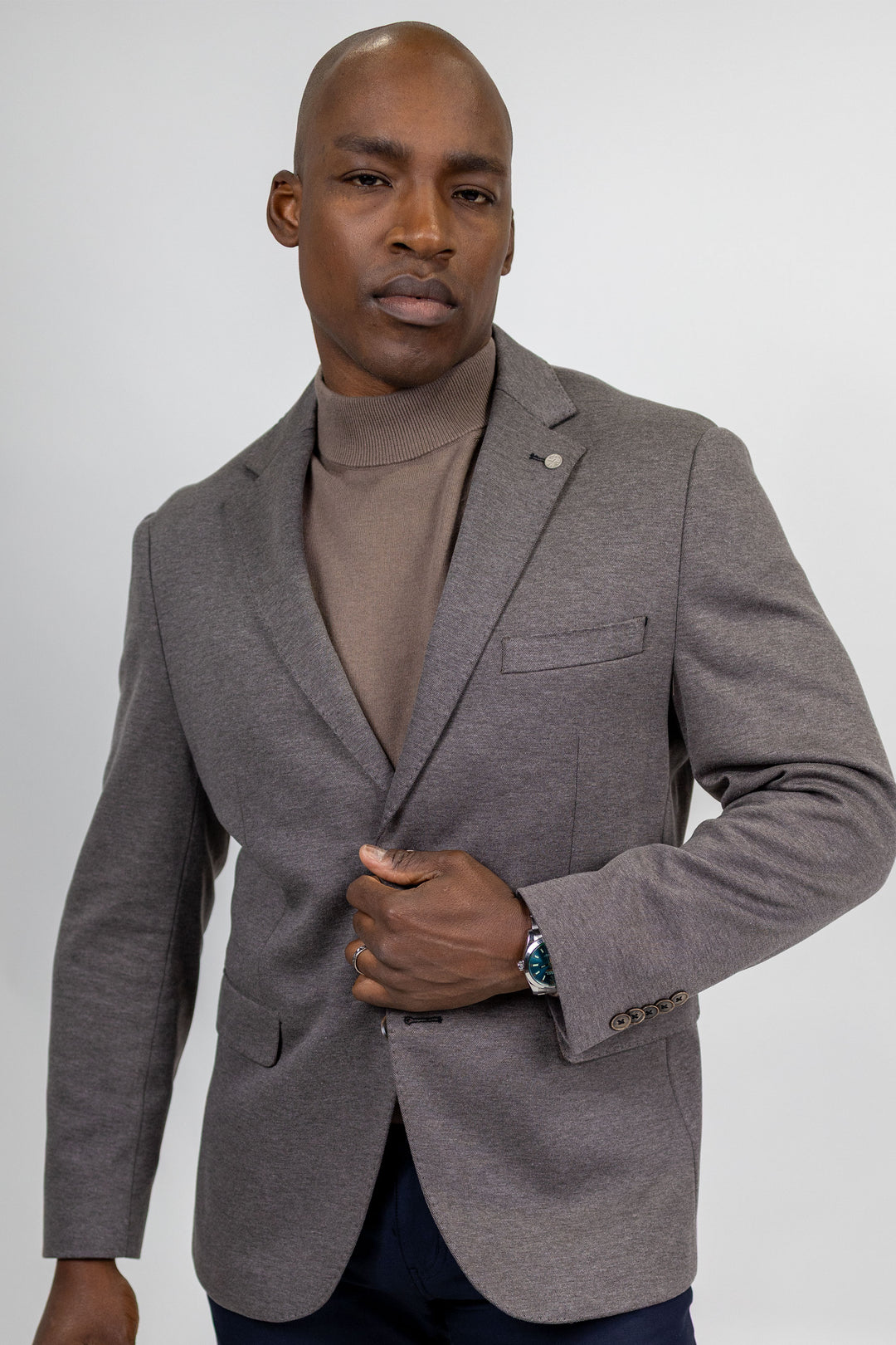 Alden Brown Jersey Knit Sport Coat