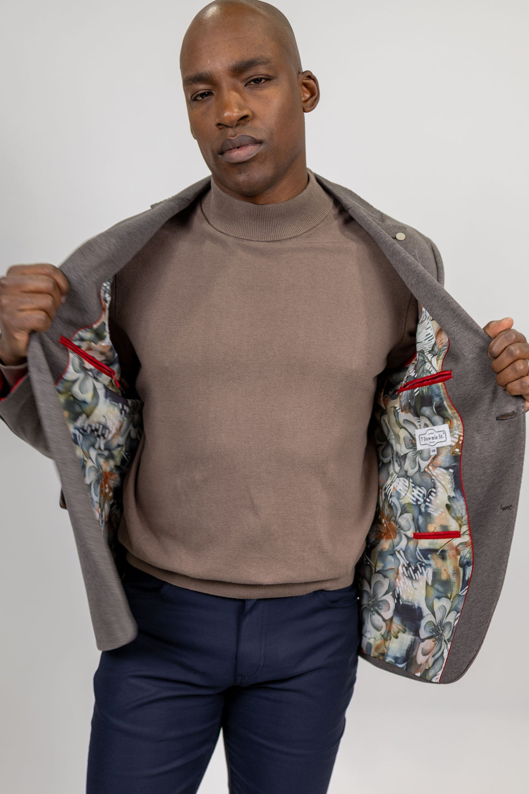 Alden Brown Jersey Knit Sport Coat