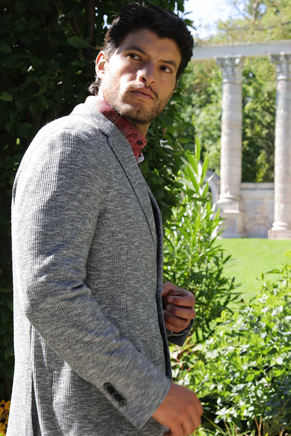 Arlington Mid Grey Rib Knit Sport Coat