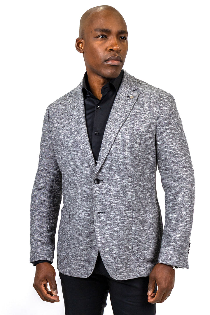 Arlington Mid Grey Rib Knit Sport Coat