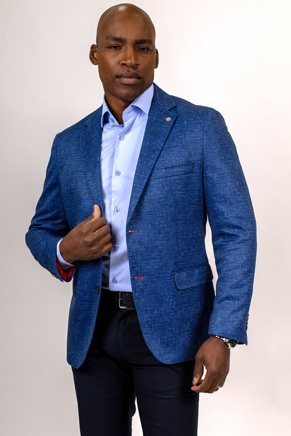 Aventus Blue Knit Sport Coat