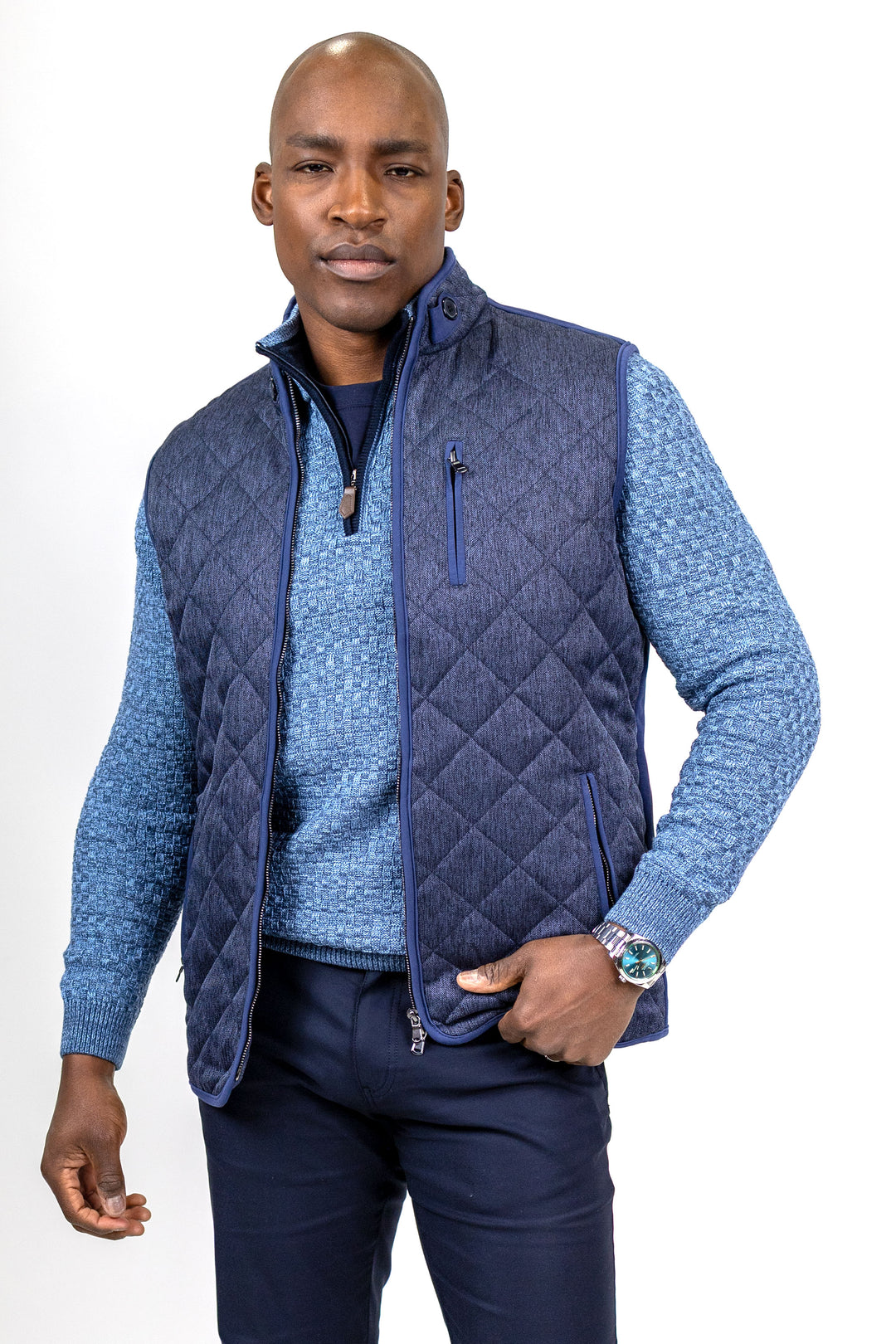 Flannigan Vest - Blue