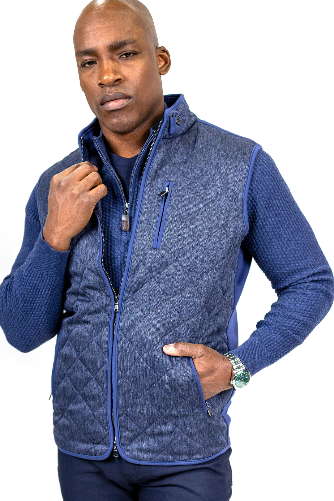 Flannigan Vest - Blue