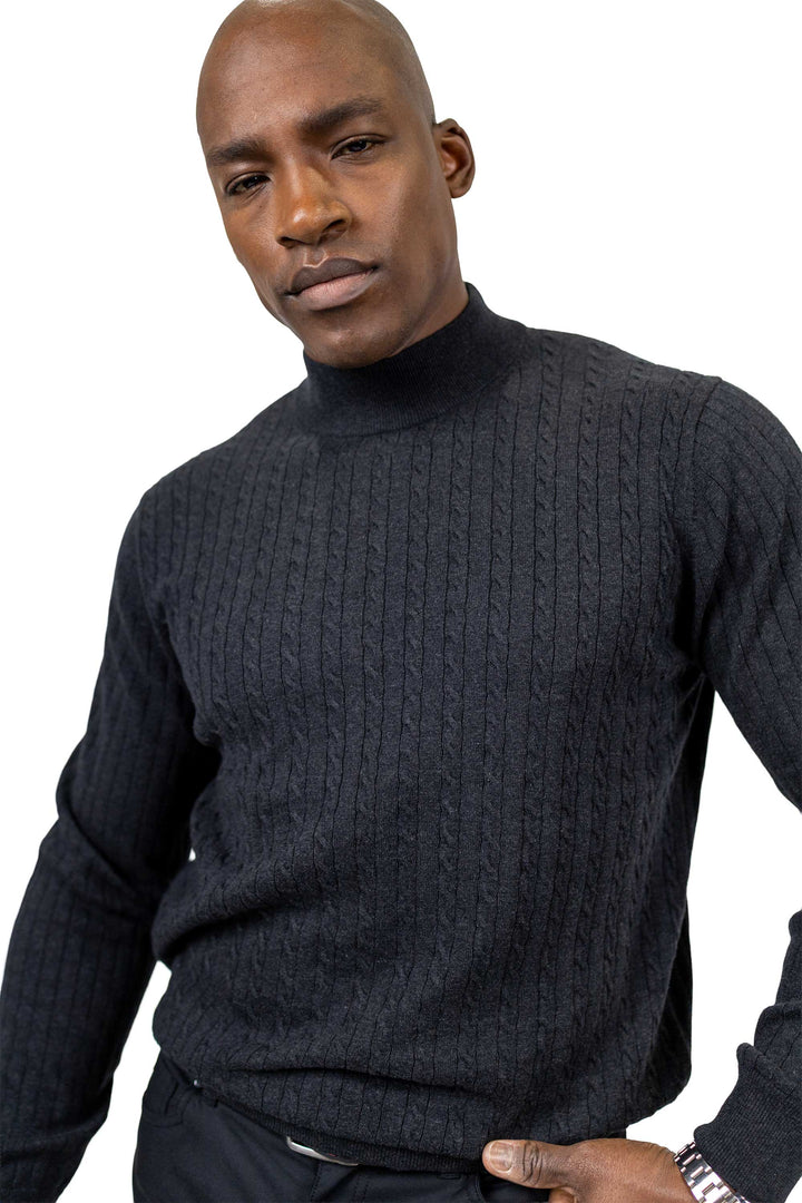 Ozark Mockneck Sweater - Black