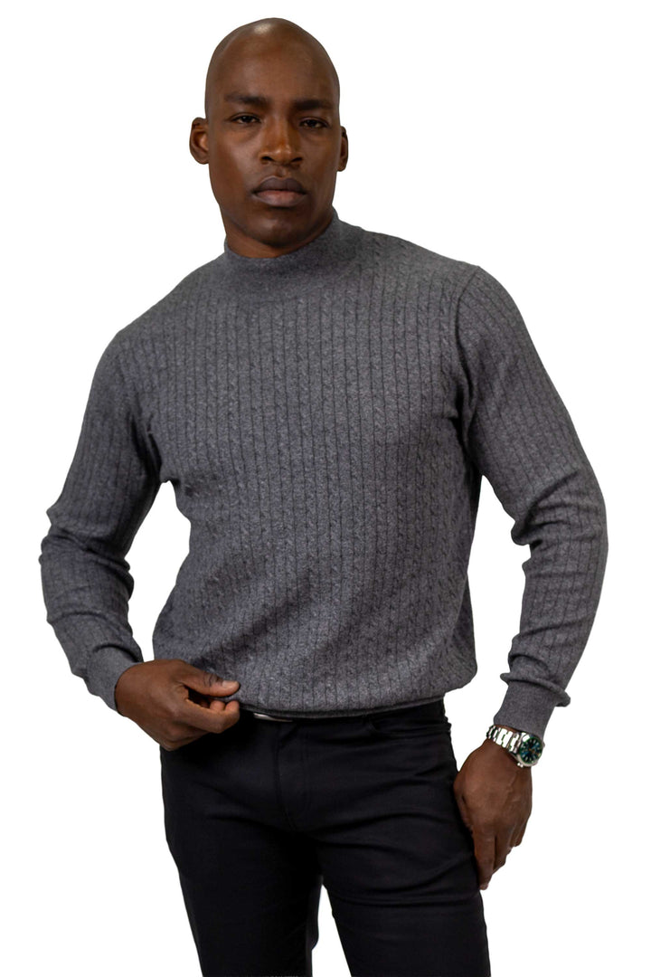 Ozark Mockneck Sweater - Grey