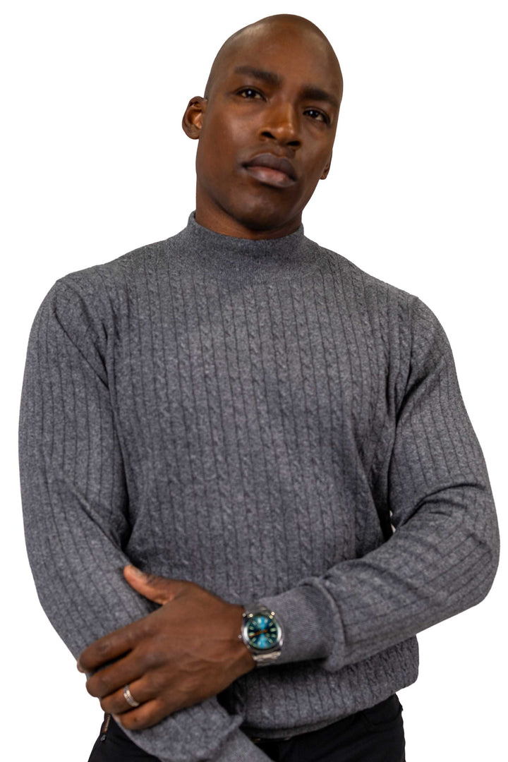 Ozark Mockneck Sweater - Grey
