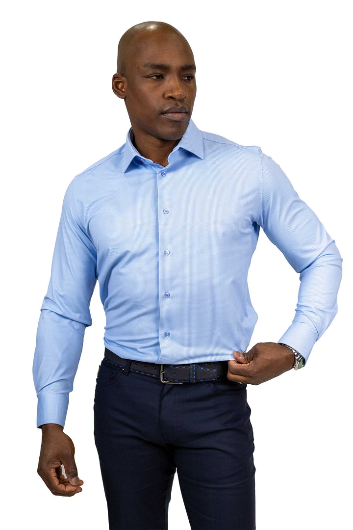 SilkTouch Knit Shirt in Blue
