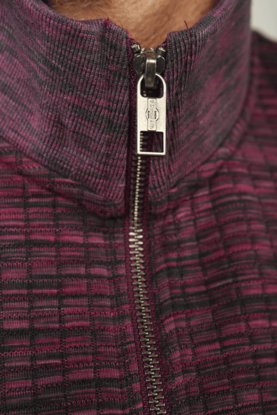 Brixton Plum Full Zip Sweater - 7 Downie St.®