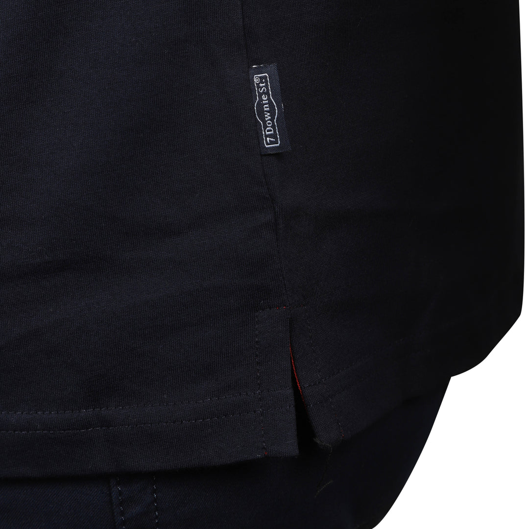 Navy Mercerized Cotton Crewneck T-Shirt - 7 Downie St.®