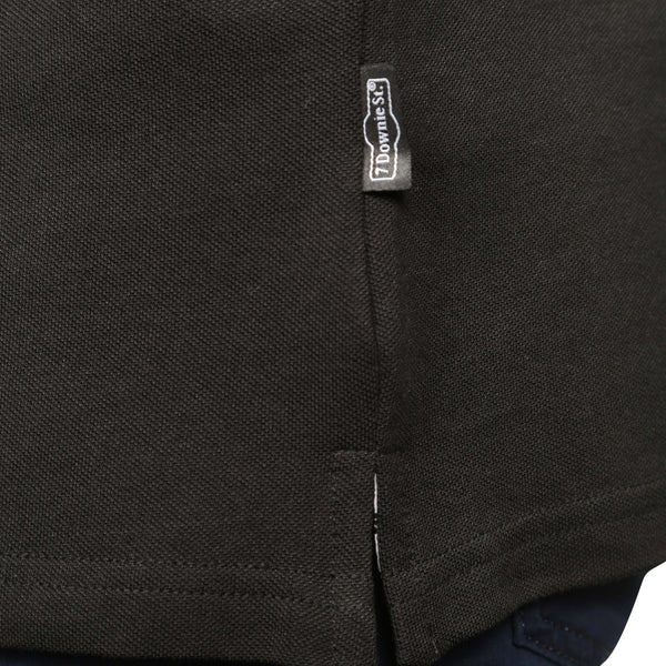 Black Piqué Polo Shirt - 7 Downie St.®