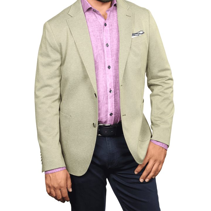 Riga Light Green Knit Blazer - 7 Downie St.®