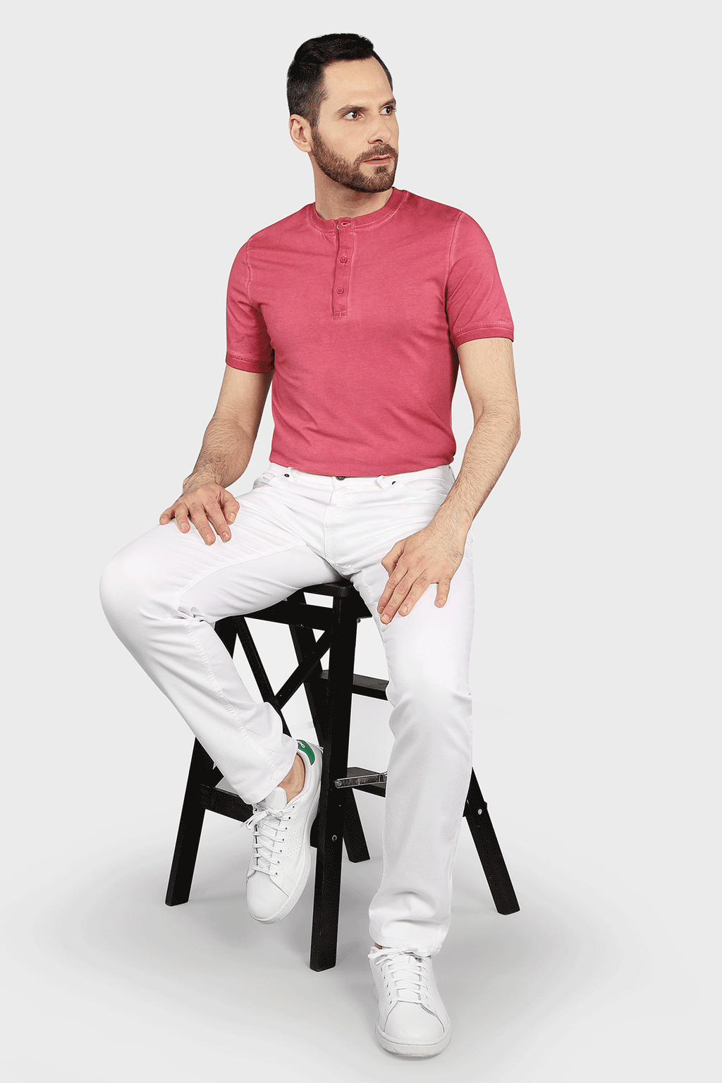 Five Pocket Stretch Pants in White - 7 Downie St.®